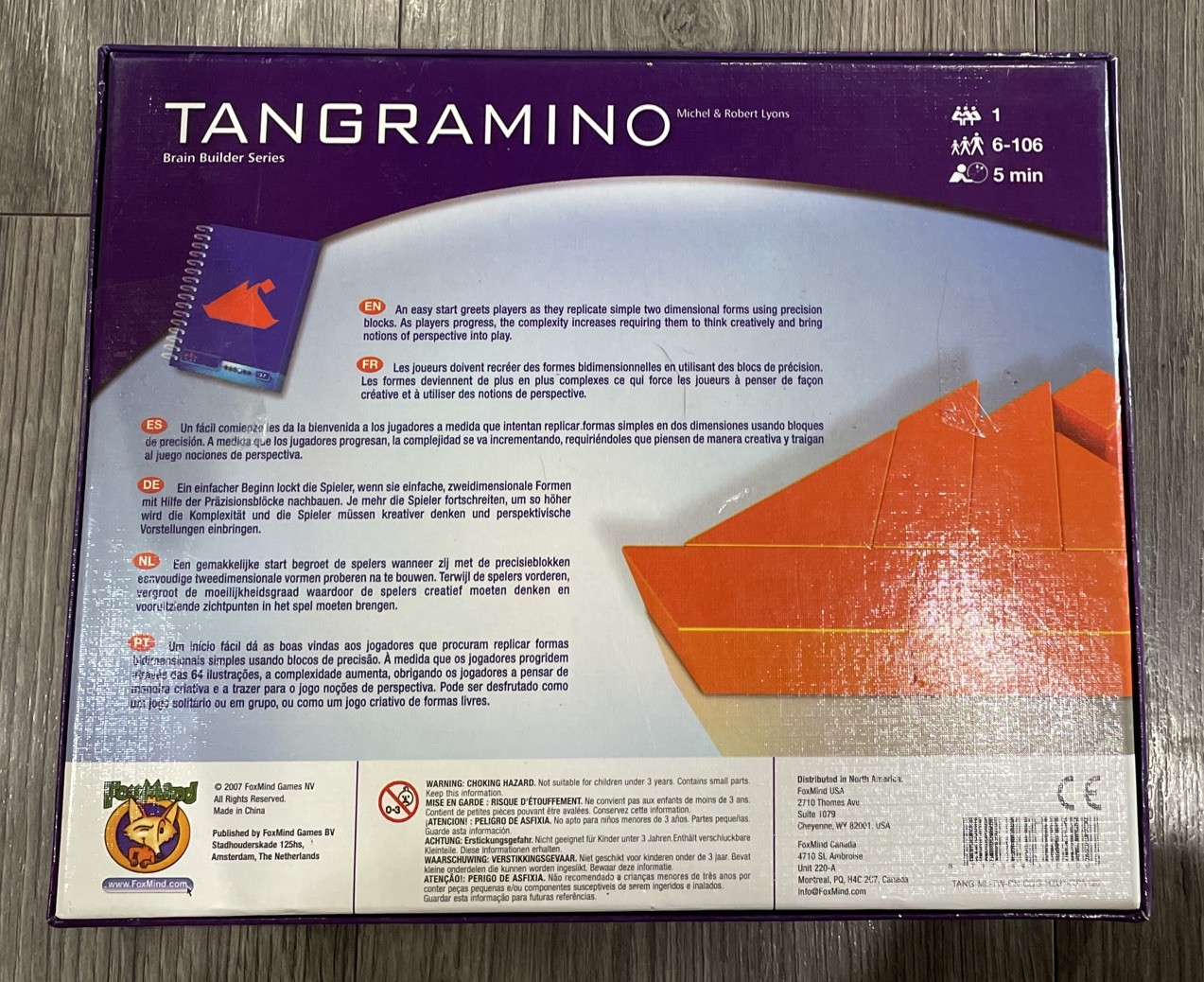 Tangramino Fun With Structures Brain Builder Series Fox Mind Games