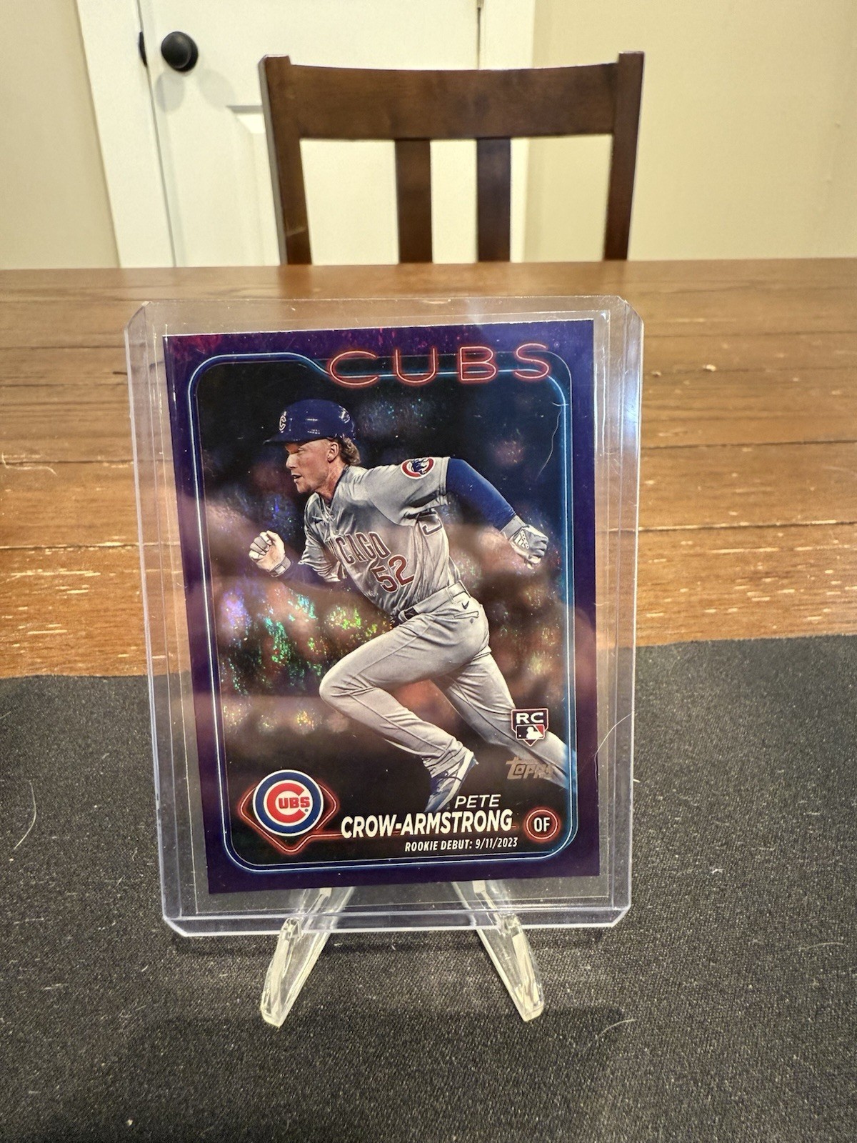 2024 Topps update Pete Crow-Armstrong Rookie Debut RC #us91 Purple Holo /799