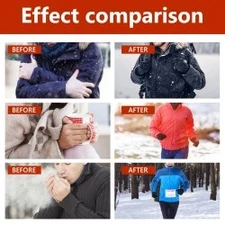 Houkea Nylon Gloves, Winter Outdoor Sports Skiing Cold Hand Care Massage Heat Wa