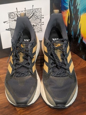 Adidas Ultrarun 5 TR Aurora Ink Oat Water Repellent JP5906 Blue Mesh Sneakers 12