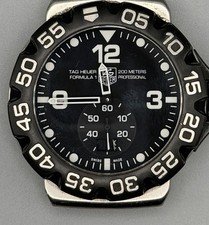 Tag Heuer Men's WAH1010 Formula 1 Watch 44mm Stainless, Black/Silver