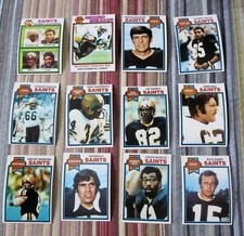 1979 TOPPS 🏈NEW ORLEANS SAINTS COMPLETE TEAM SET 12 CARDS NR-MT 📸AS PICTURED📷