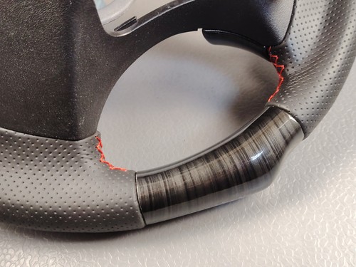 IS250 IS350 ISF LEXUS 07 - 12 HYDRODIPPED RED STICHES MULTIMEDIA STEERING WHEEL - Picture 15 of 20