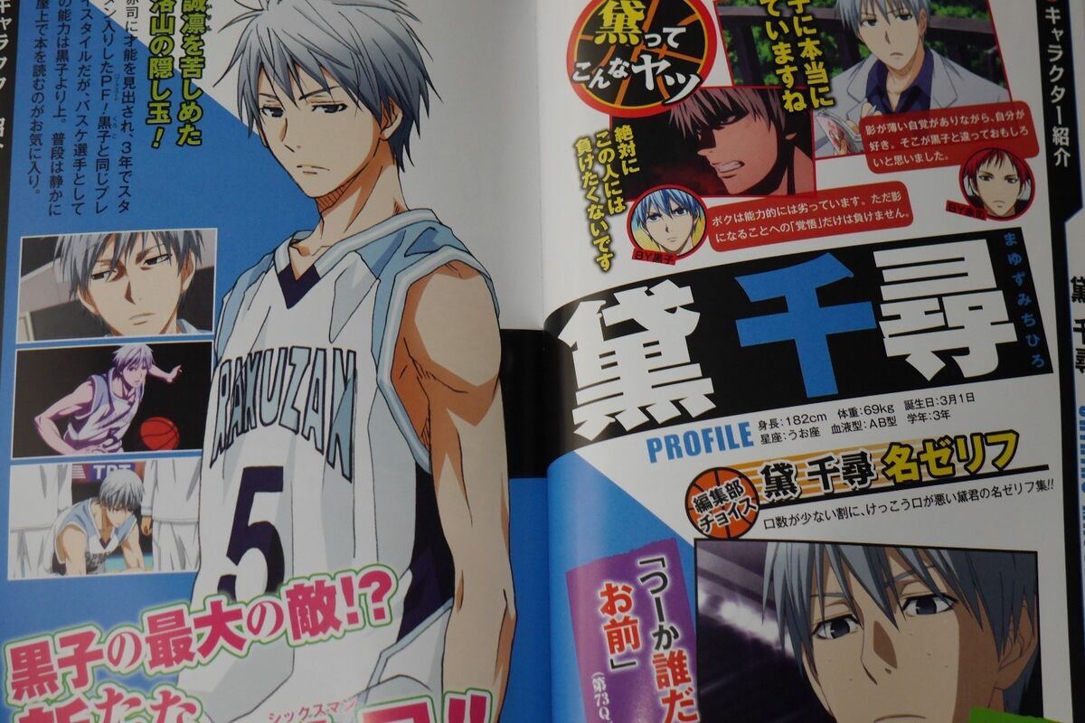 JAPAN Kuroko no Basuke: TV Animation Characters Book Ani Basu