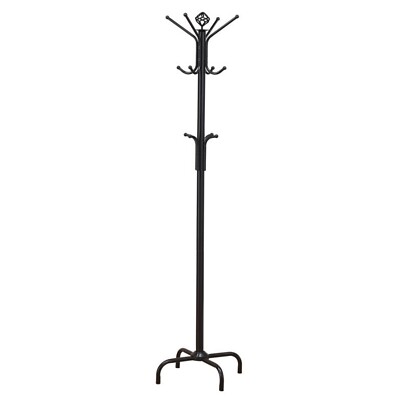 Coaster Home Furnishings Contemporary 12-hook Coat Rack Black