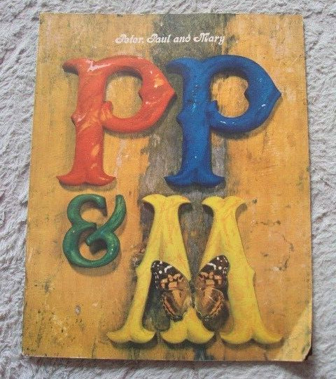 Original 1964 Concert Program Peter Paul and Mary Hippie Folk Music