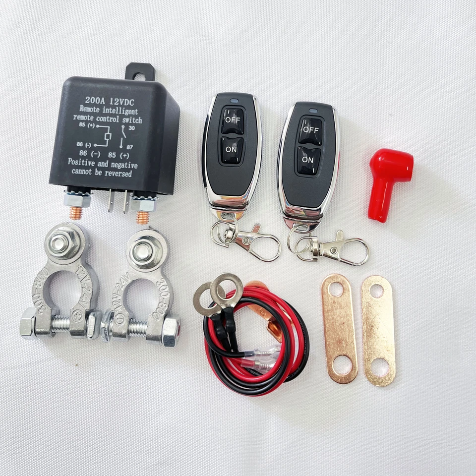 Controle remoto duplo carro controle remoto sem fio interruptor de desconexão de bateria isolador 12V - Imagem 2 de 4