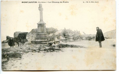 CP 70 Haute-Saône - Montjustin - Le Champ de Foire - Picture 1 of 2