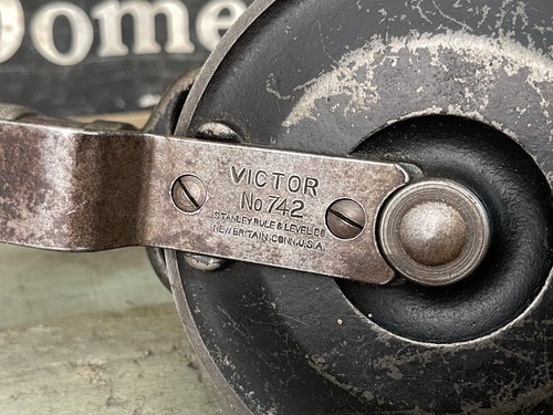 Vintage VICTOR No.742 Stanley Rule & Level Co. 2-Speed Breast Drill *Excellent* - Picture 3 of 10