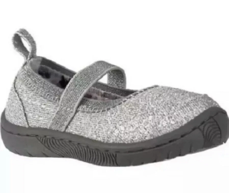 Zapatos Mary Jane Garanimals para niñas pequeñas brillantes 2, 3, 5, 6, Foto 2 de 4