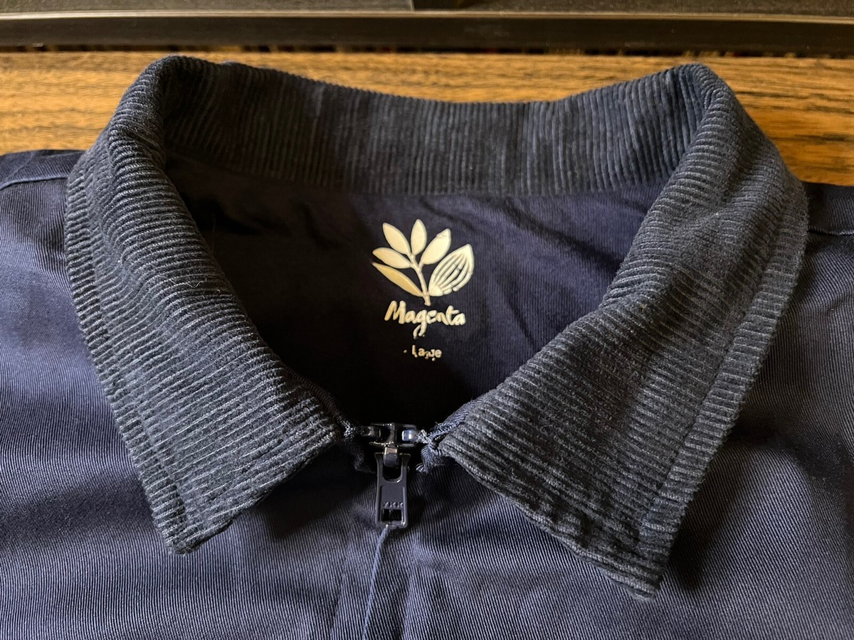 Magenta Skateboards 96 Stripe Navy Coach Zip Jacket Soy Magenta Skateboards 96 Stripe Navy Coach Zip Jacket Soy