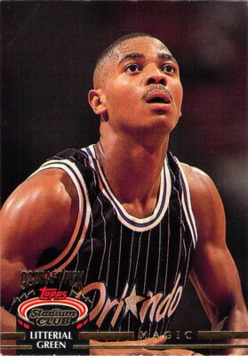 Litterial Green RC 1992-93 Topps Stadium Club Rookie Card #243