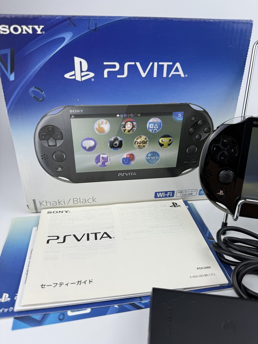 Sony PS Vita PCH-2000 ZA16 Console Khaki Black Japanese