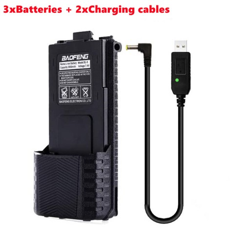BAOFENG POFUNG BL-5L 7.4V Extended 3800mAh Battery for UV-5R BF-F8 UV-5R+ - Picture 18 of 19