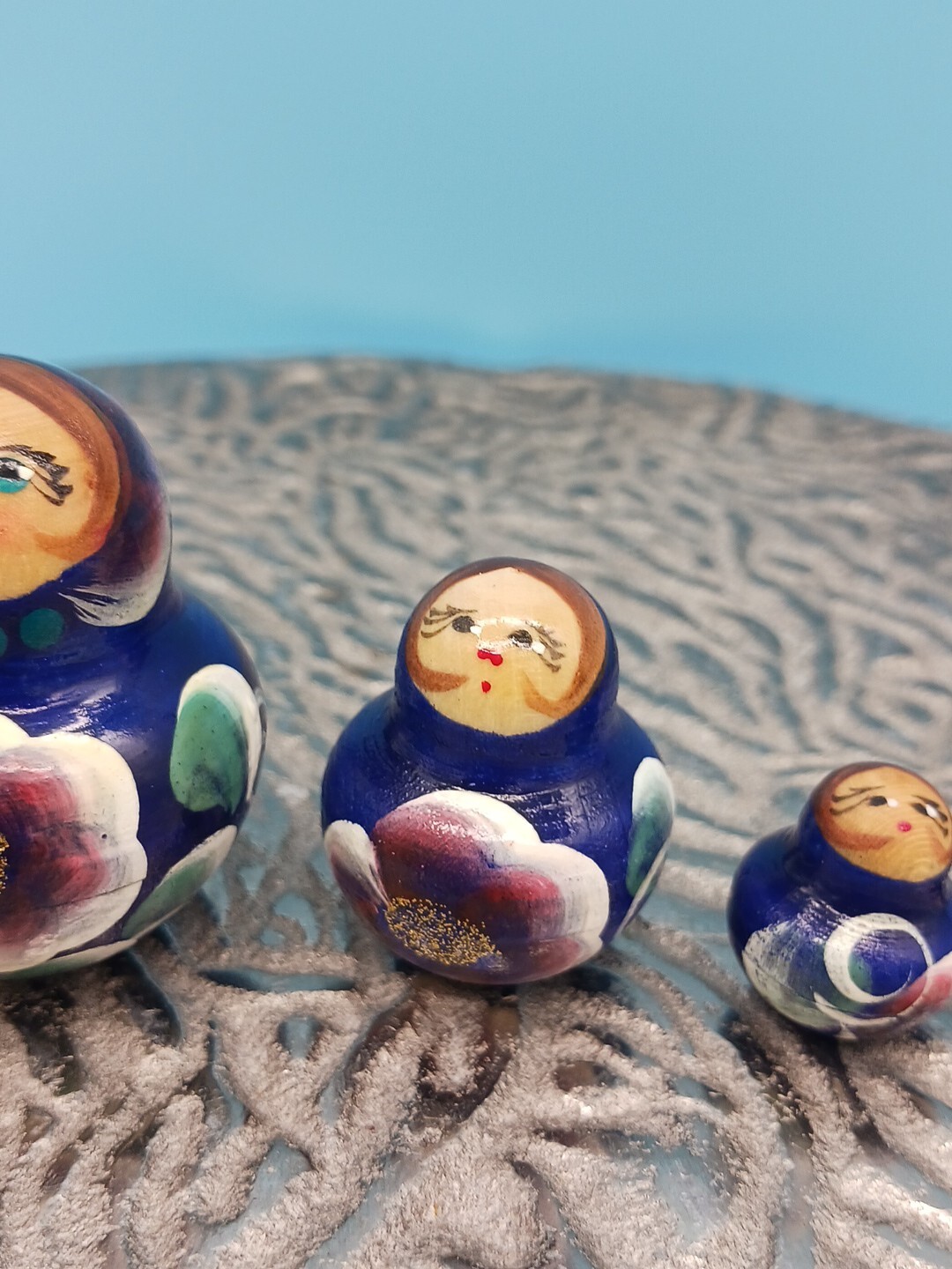 Vintage Set of 5 Russian Nesting Dolls eBay