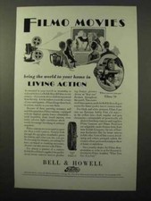 1929 Bell  Howell Filmo 70 and 75 Movie Cameras Ad
