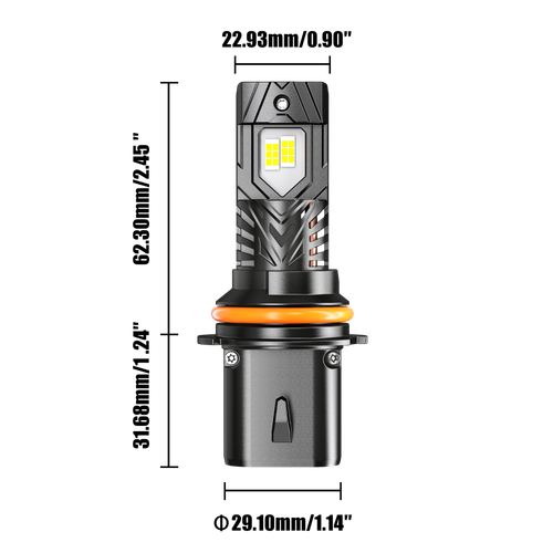 AUXBEAM 9007+H11 LED Headlight Fog Bulbs Combo Kit For Nissan Pathfinder 2005-12 - Picture 11 of 12