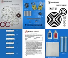 1975 Gottlieb Spin Out Pinball Deluxe Tune-up Kit - Includes Rubber Ring Kit
