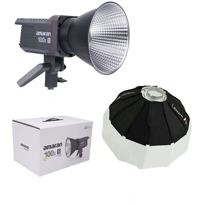 Amaran 100x S 100W 2700K-6500K LED-Videoleuchte COB Tageslicht + Lantern 65cm