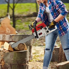 Gasbetriebene Kettensäge, 52CC Benzin-Kettensäge, Kettensäge Schneiden Holz Gas