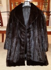 Amazing Like *n* $5,500 Full Pelt Denmark Mink Stroller Coat Sz 8-10 M