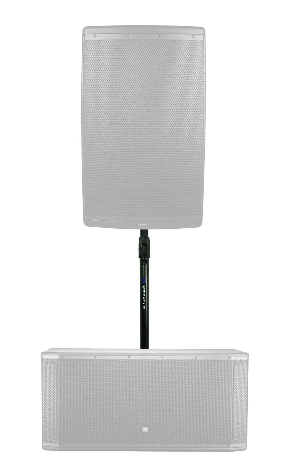 Крепление сабвуфера Rockville M20 с резьбой Air Assist на колонке для JBL SRX828SP