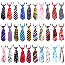 30 Pcs Dog Ties for Large Dogs Pet Neck Tie with Adjustable Collar