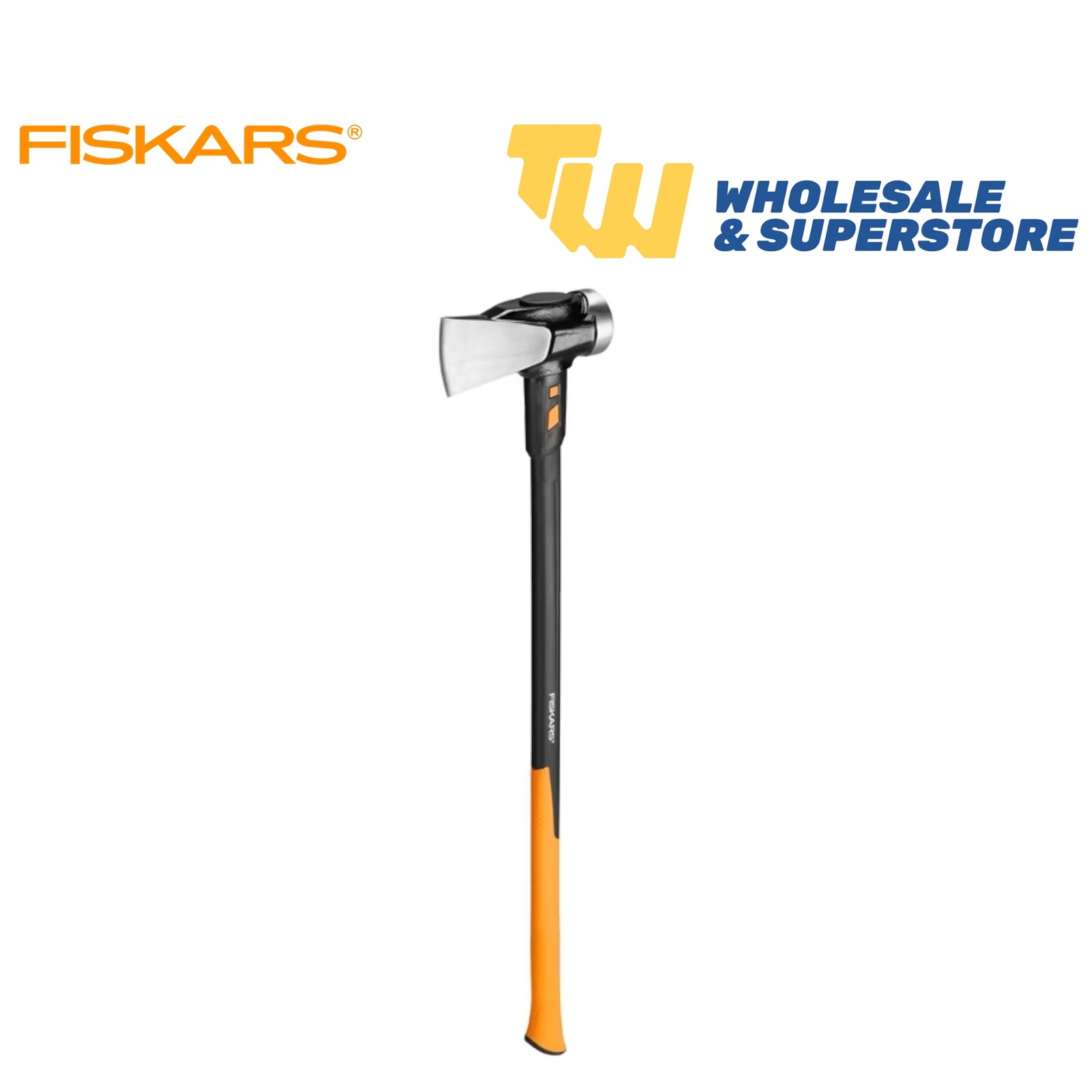 Fiskars XXL Splitting Axe Builders Axe Heavy Duty Extra Thick Blade 8lb