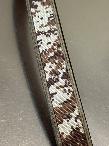 Ariat Belt Kids Size 22 Leather Camo 28” Long American USA Flag Western Cowboy - Picture 9 of 17
