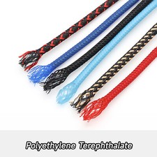 PET Expandable Wire Cable Sleeving Sheathing 3mm to 80mm Braided Loom Tubing