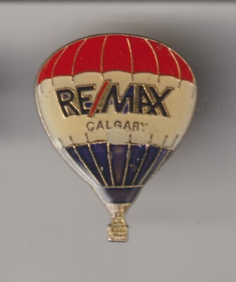ReMax Realty Calgary Metal Pin Pinback-Used-VG-FREE SHIPPING