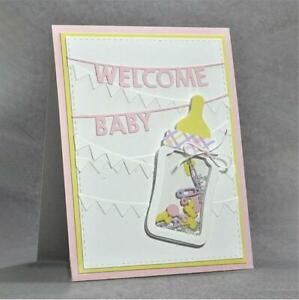 Dies Cutting Baby Bottle Shaker Metal Dies Scrapbooking Embossing DIY Card Paper 