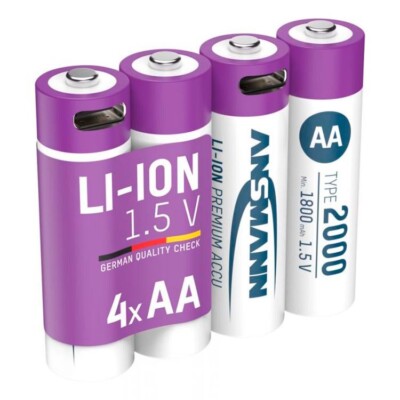 Ansmann Mignon AA 2000 Typ USB-C 4er Blister (1800mAh) [117708]