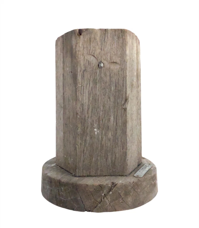 Solid Wood Sand Casting Foundry Bull Plug Pattern Industrial Decor 10" Tall! - Image 3 of 4