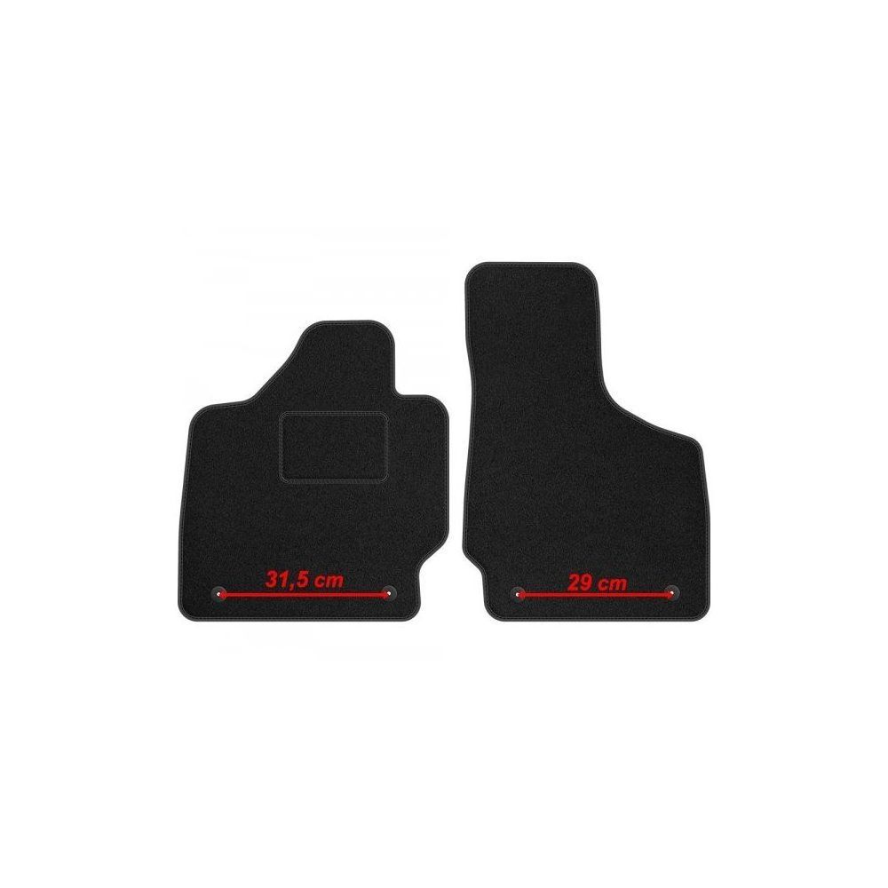 Moquette de sol premium marron STREAK élégance pour habitacle Audi TT 8J