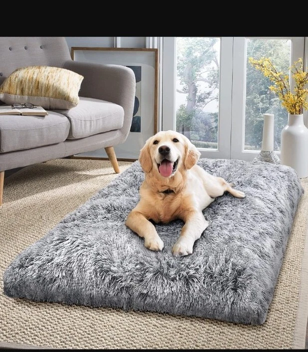 AIMSEAL Dog Beds for Large Dogs - Luxurious Soft Plush Anti-Slip Pet Beds,...