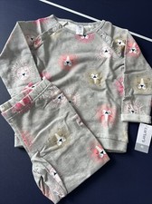 Carter's Toddler Girls 2-Piece Lion Gray Sweatshirt Jogger Pants Set Size 4T