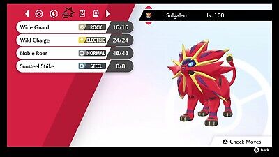 ✨ Shiny Solgaleo ✨ Pokemon Sword and Shield ✨ Max Stats - Game