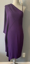 Zero + Maria Cornejo Purple Silk Dress Size 2 (S) Made In USA