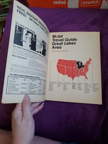 Mobil Travel Guide Great Lakes Area 1974 *Preowned* Softcover - Picture 3 of 15