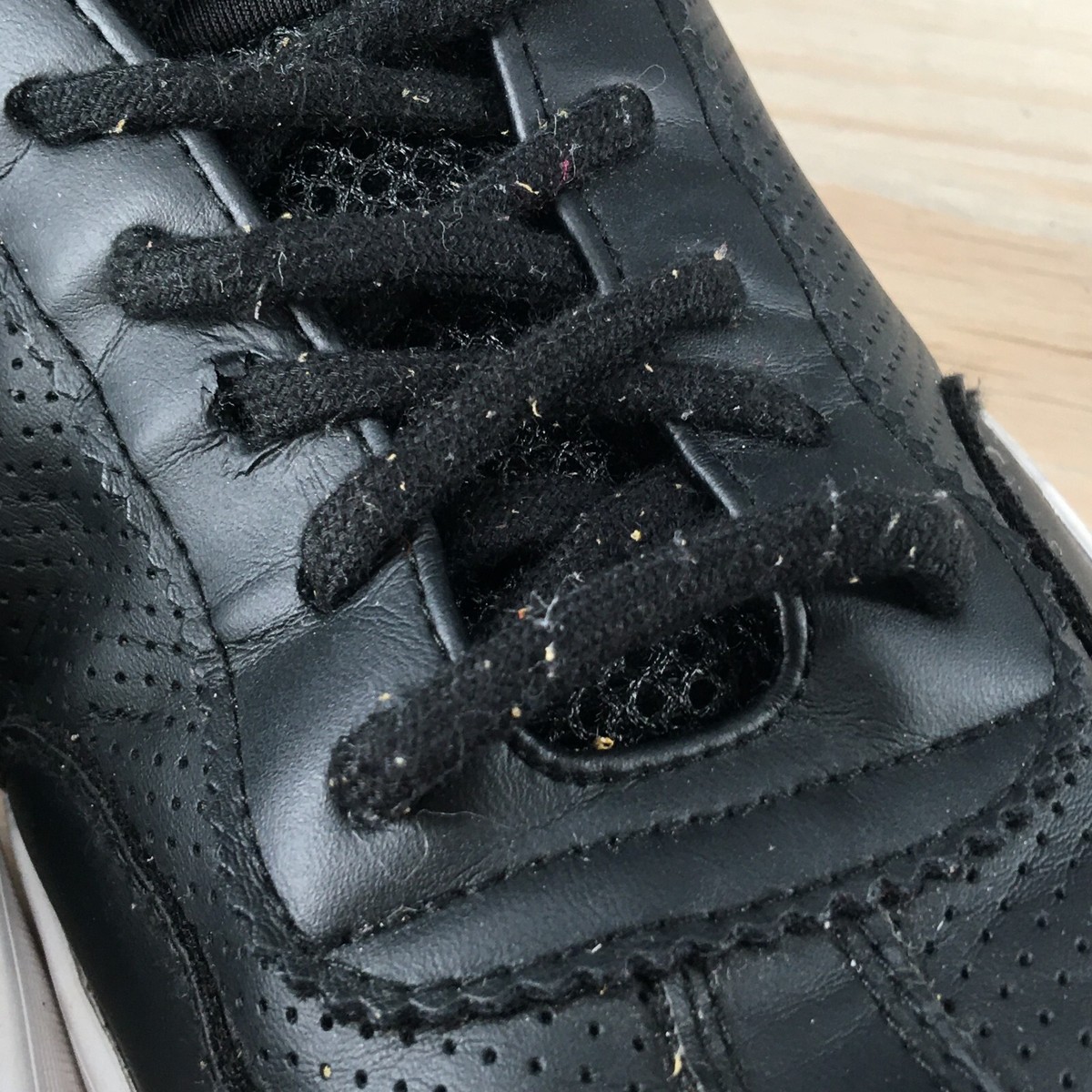 ZARA MAN Shoes Mens 43 Casual Low Top Sneakers Black Faux