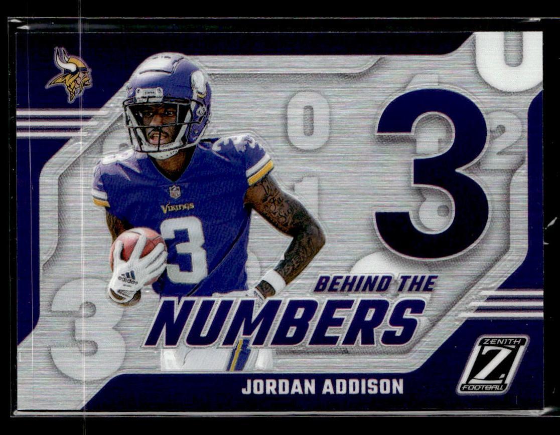 Addison Number 2023 Panini Zenith #14 Jordan Addison Behind the Numbers RC | eBay