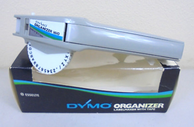 DYMO Organizer 1610-03 Label Maker Esselte Uses 1/4 & 3/8 Tape