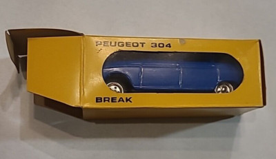 Miniature Metosul 1/43 - Peugeot 304 Break Blanche (occasion, Très Bon état, Sans Boîte)