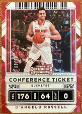 2020-21 Contenders Draft Picks Variation Conference Ticket /99 D'Angelo Russell