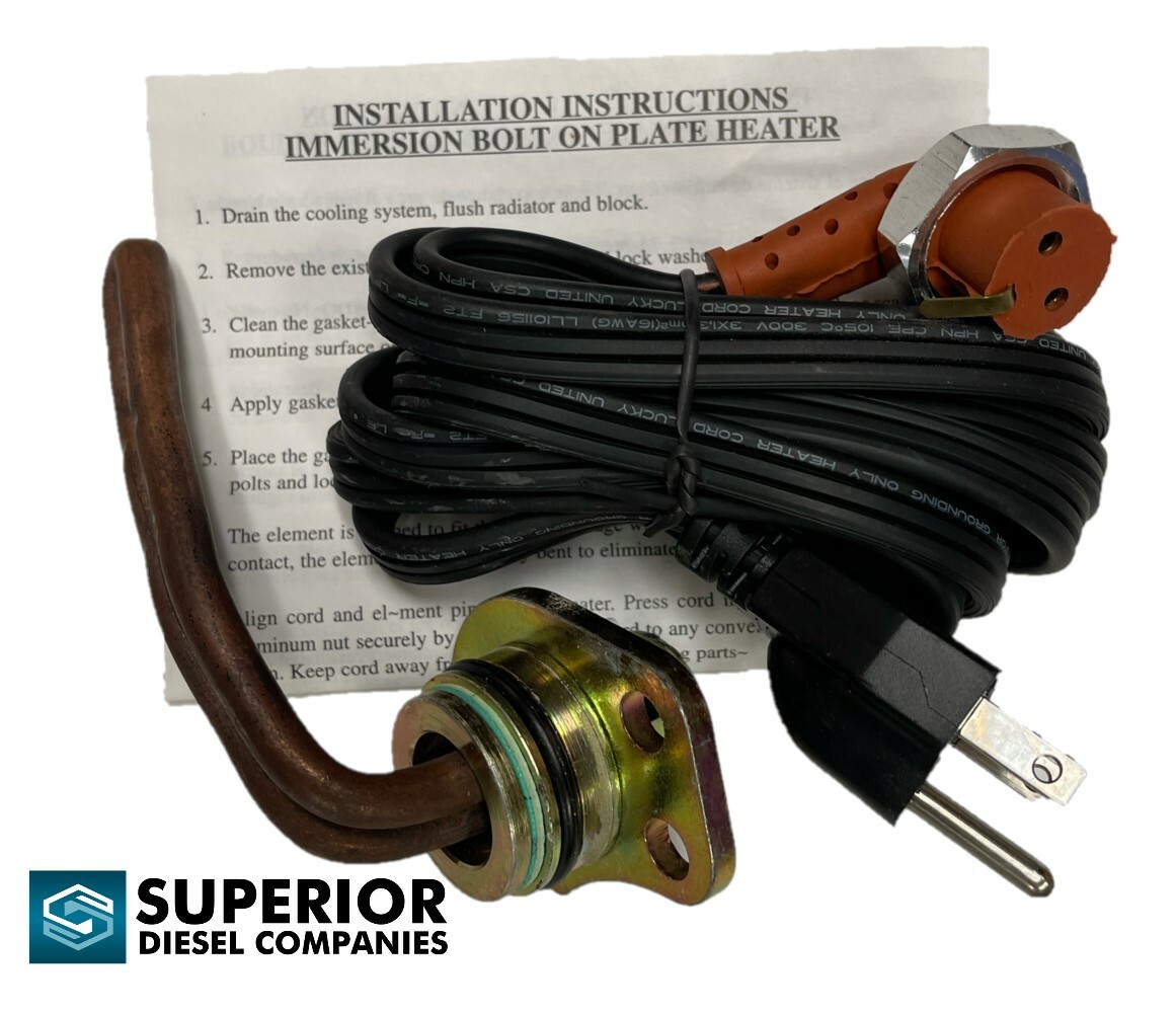 30707 Kats Heaters Diesel Engine Block Heater Freeze Plug Type