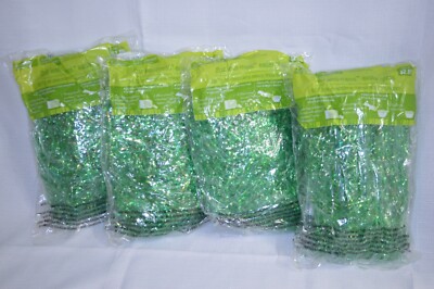 U PICK LOT 4 Bags Easter GREEN GRASS 8 oz Total  2 oz Plastic CRAFT