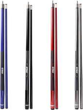 2-Piece Fiberglass Graphite Composite Billiard Pool Cue Sticks Multi Color 