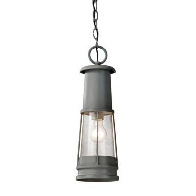 Durchsichtig Grau Klassisch Hängelampe Pendelleuchte Außenlampe Garten IP23