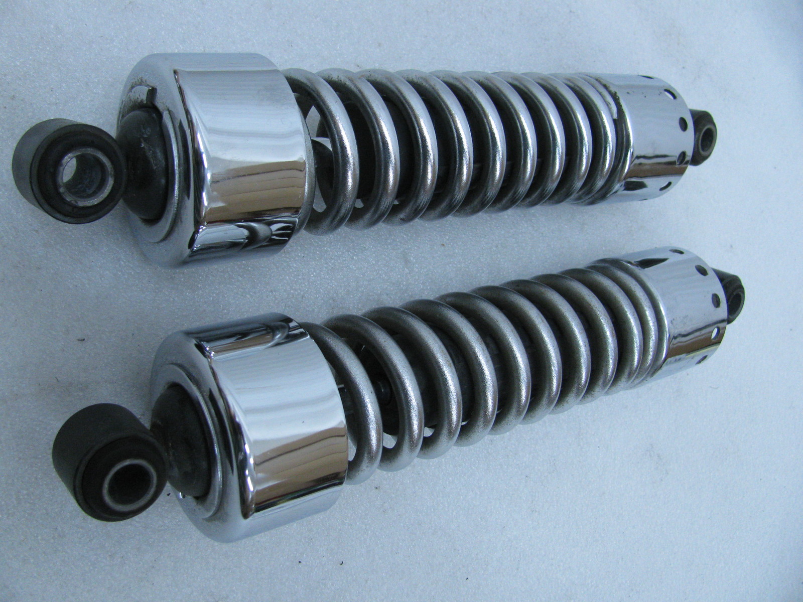 Harley Davidson Rear Suspension Chrome Coil Shocks 12 5/8" Dyna